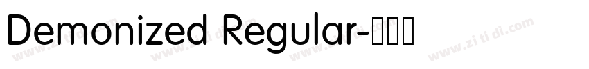 Demonized Regular字体转换 Demonized Regular字体转换
